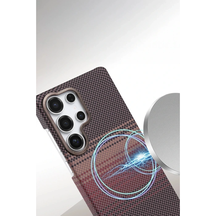 Samsung Galaxy S24 Ultra Vega Magsafe Kapak - Çöl Titanyum