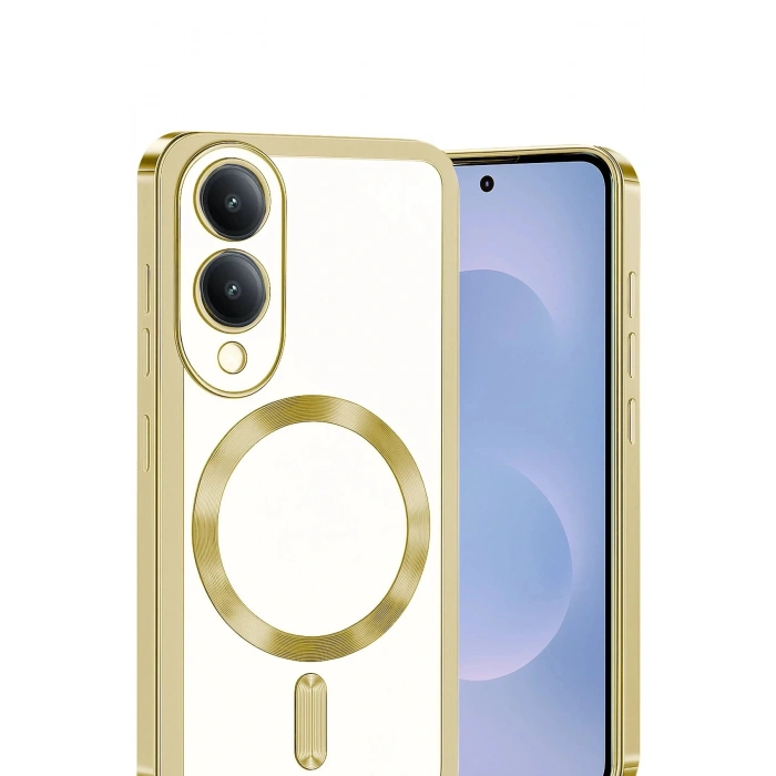 Samsung Galaxy S25 Edge Kross Magneticsafe Kapak - Gold