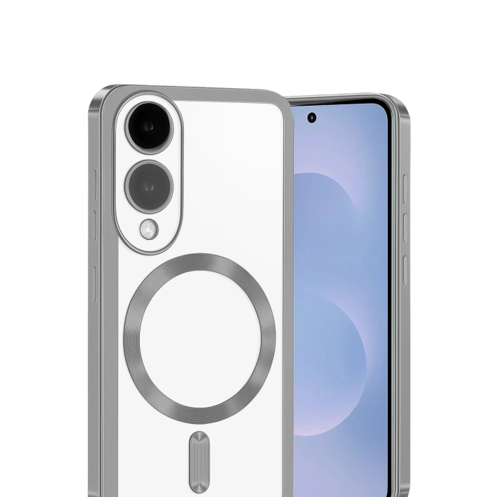 Samsung Galaxy S25 Edge Kross Magneticsafe Kapak - Gümüş