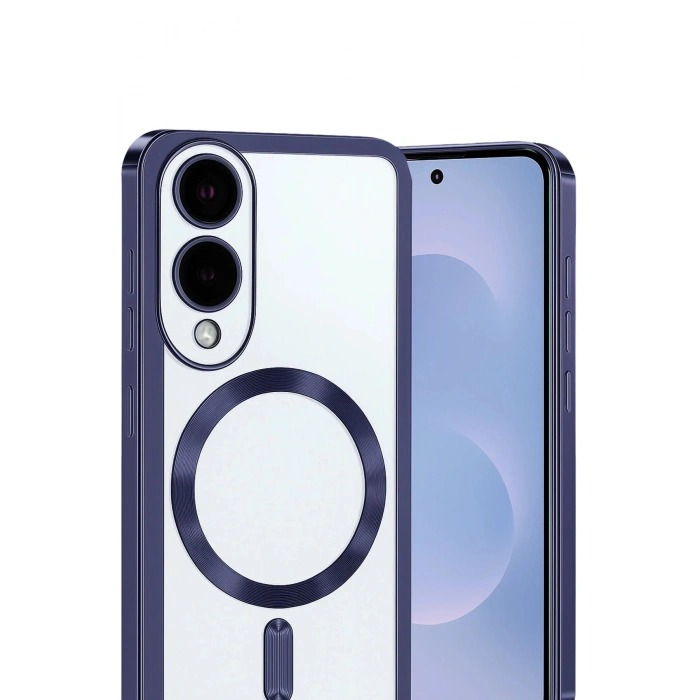 Samsung Galaxy S25 Edge Kross Magneticsafe Kapak - Lacivert