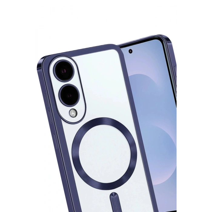 Samsung Galaxy S25 Edge Kross Magneticsafe Kapak - Lacivert