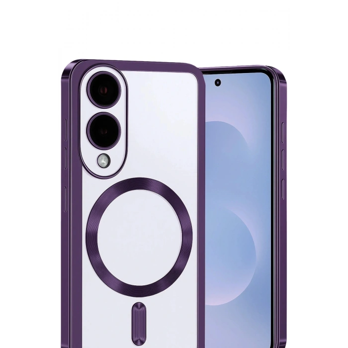 Samsung Galaxy S25 Edge Kross Magneticsafe Kapak - Mor