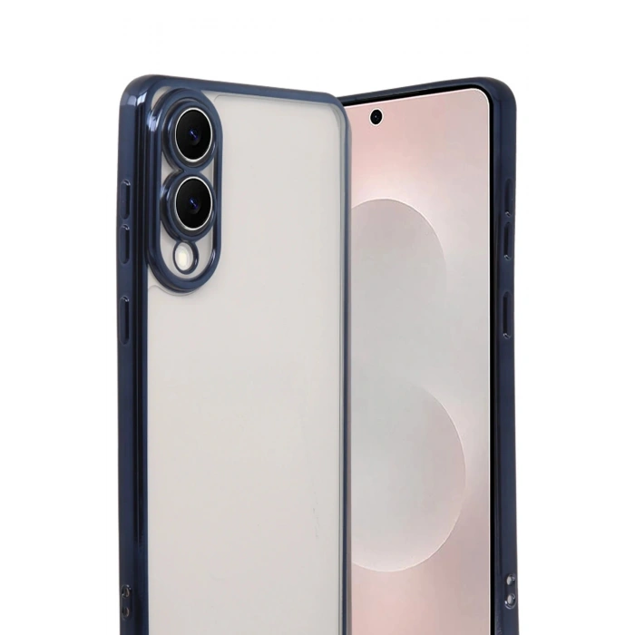 Samsung Galaxy S25 Edge Lensli Silikon - Lacivert