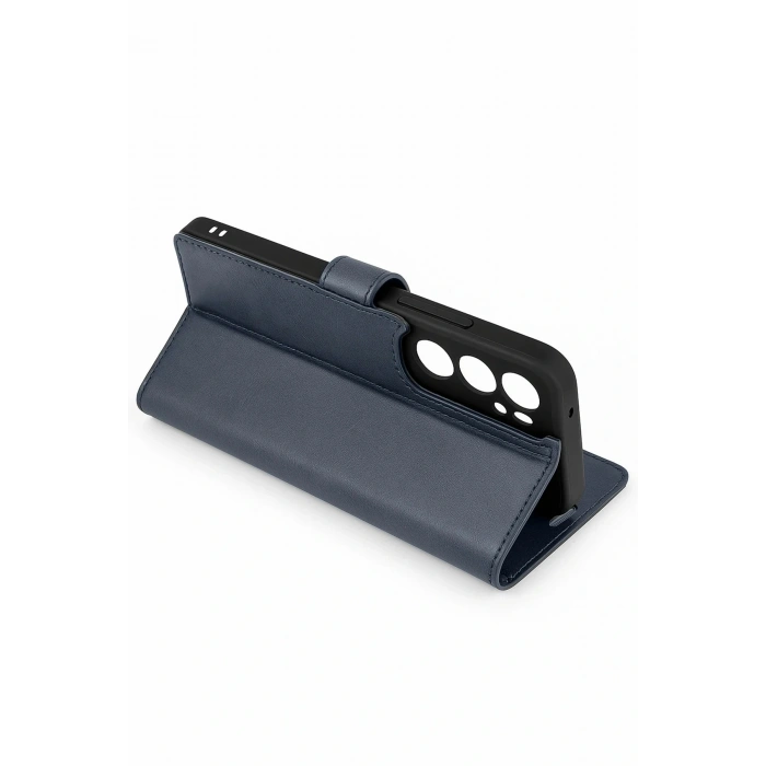 Samsung Galaxy S25 Edge Trend S Plus Kapaklı Kılıf - Lacivert