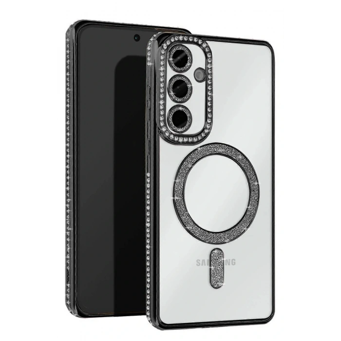 Samsung Galaxy S25 FE Joke Simli Magneticsafe Kılıf - Siyah