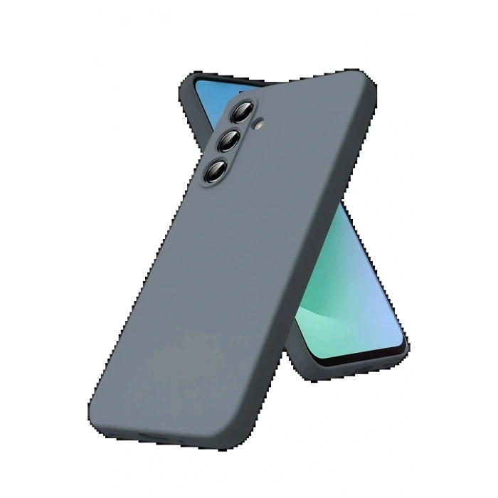 Samsung Galaxy S25 FE Kılıf Nano içi Kadife Silikon - Gri