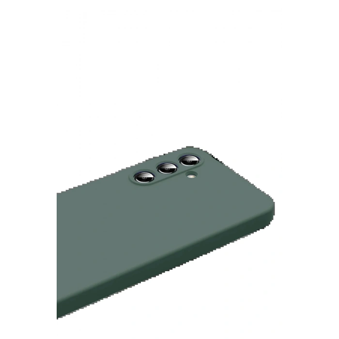 Samsung Galaxy S25 FE Nano içi Kadife Silikon - Koyu Yeşil