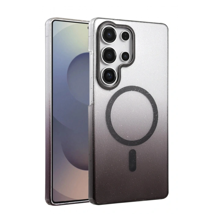 Samsung Galaxy S25 Ultra Glossy Magsafe Kapak - Siyah