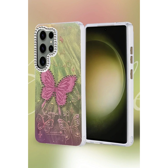 Samsung Galaxy S25 Ultra Kılıf Blade Aynalı Desenli Kapak - Desen 4