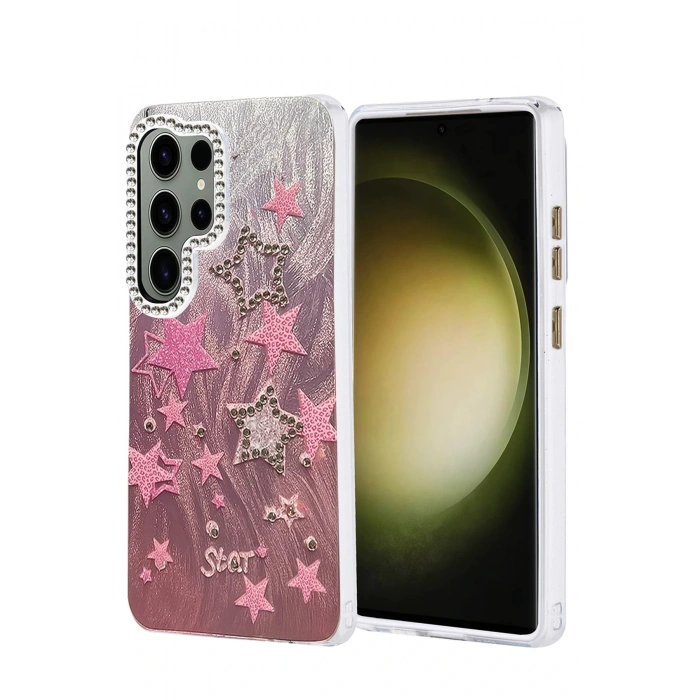 Samsung Galaxy S25 Ultra Kılıf Blade Aynalı Desenli Kapak - Desen 7