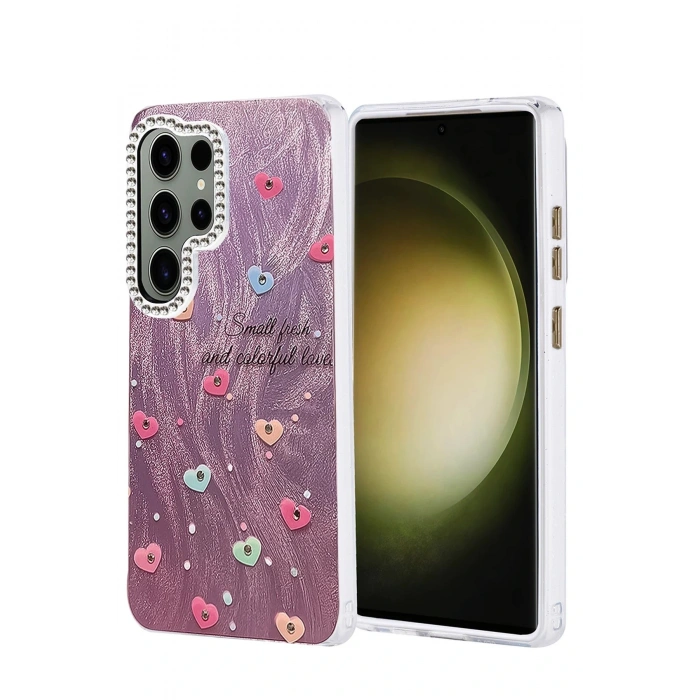 Samsung Galaxy S25 Ultra Kılıf Blade Aynalı Desenli Kapak - Desen 8