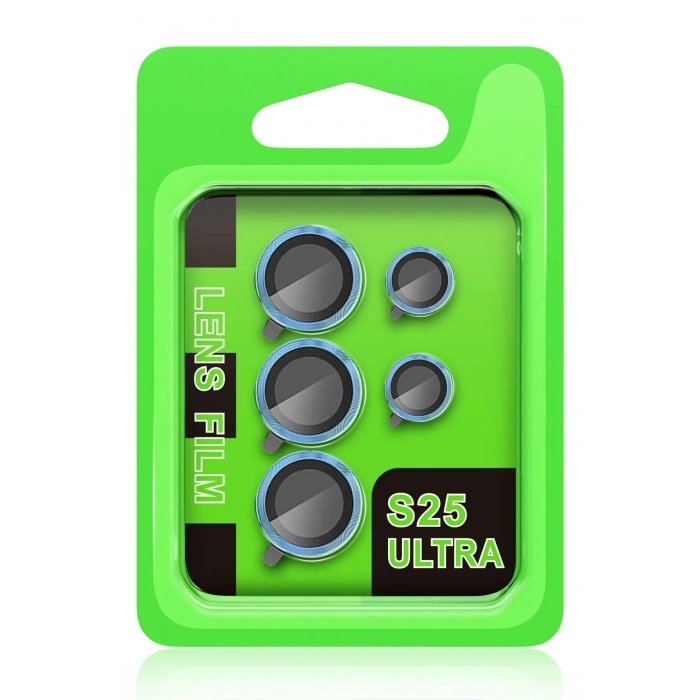 Samsung Galaxy S25 Ultra Raze Metal Kamera Lens - Mavi
