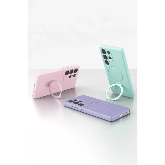 Samsung Galaxy S25 Ultra Regal Magsafe Standlı Kapak - Titan Gri