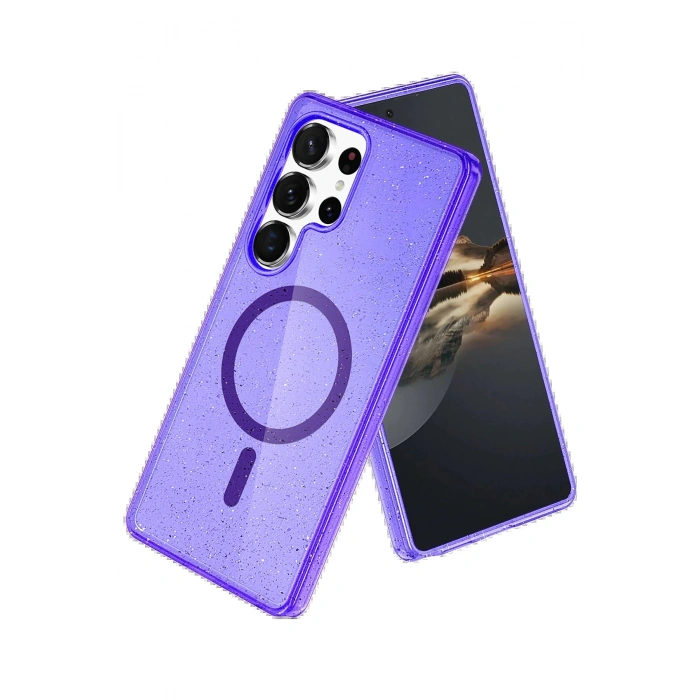 Samsung Galaxy S25 Ultra Star Magsafe Kapak - Mor