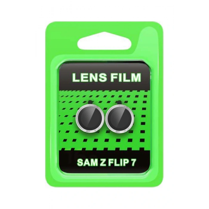 Samsung Galaxy Z Flip 7 Raze Metal Kamera Lens - Gümüş