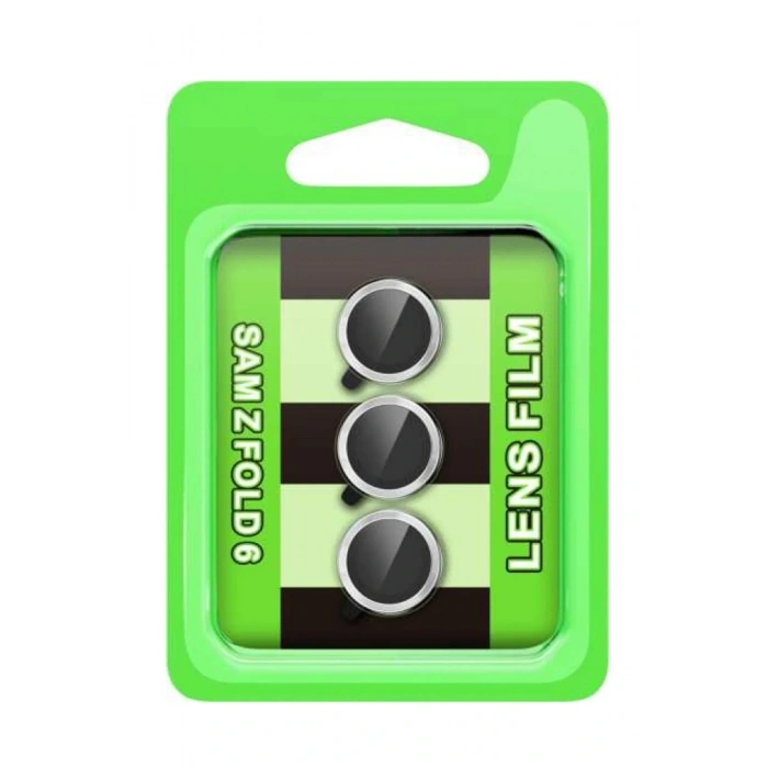 Samsung Galaxy Z Fold 6 Raze Metal Kamera Lens - Gümüş