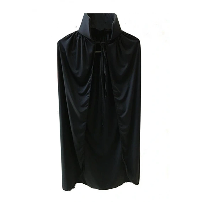 Siyah Yakalı Pelerin - Vampir Pelerin - Dracula Pelerin 90 Cm (4172)
