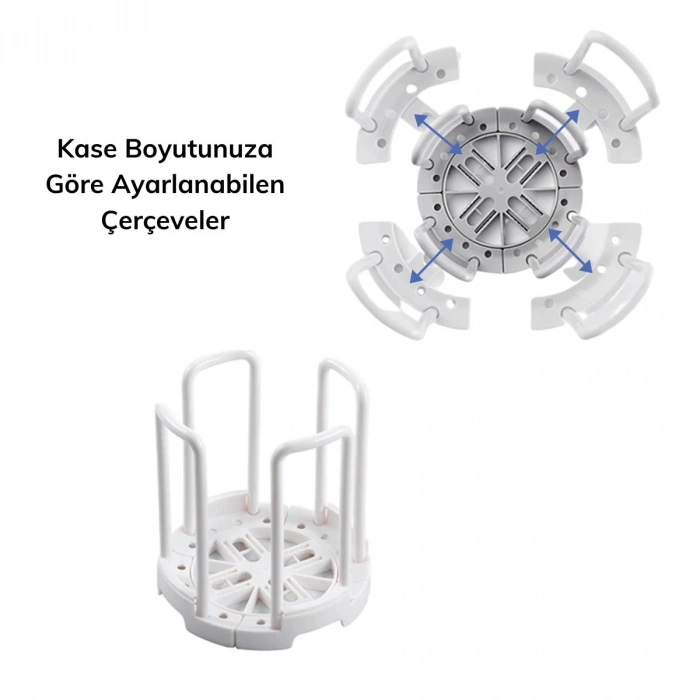 Tabak Bardak Kase Standı Bulaşık Kurutma Tutucu Mutfak Düzenleyici Organizatör (4172)