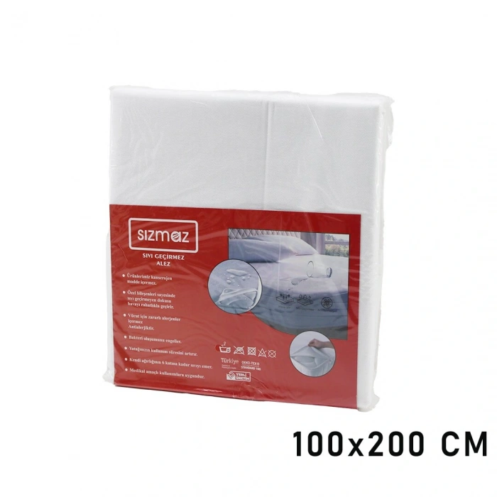 Tek Kişilik  Yatak Koruyucu  Sıvı Geçirmez  Alez  100x200cm   Hava Alır   Antibakteriyel   Antialerjik (4172)