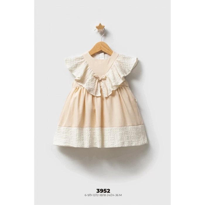 Tongs Baby Bebek Elbise 3952 Bej
