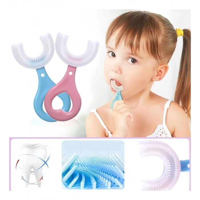 U Tipi Bebek Ağız Bakım Ve Diş Fırçası (4172)