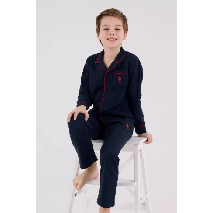U.s. Polo Assn Gömlek Pijama Us2234-4 Lacivert