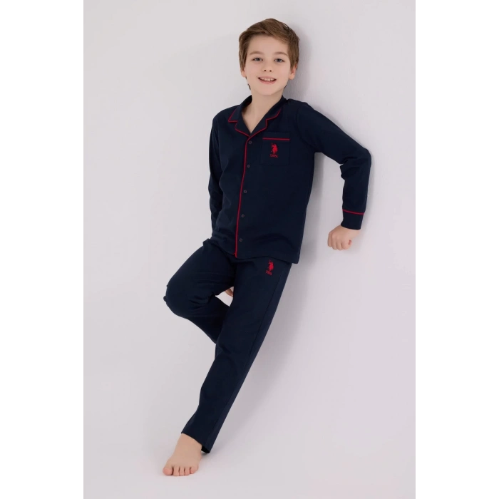 U.s. Polo Assn Gömlek Pijama Us2234-4 Lacivert