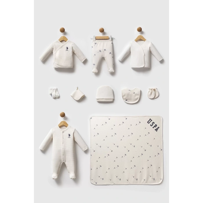 U.s. Polo Assn Hastane Cıkısı 10’lu Set Usb2602 Ekru