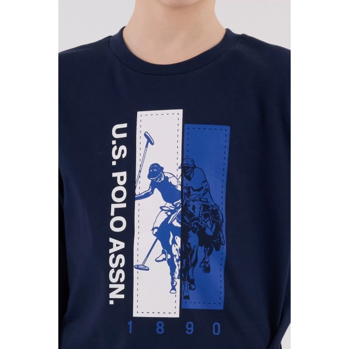 U.s. Polo Assn  Uzun Kol Pijama Takım Us2206-4 Lacivert