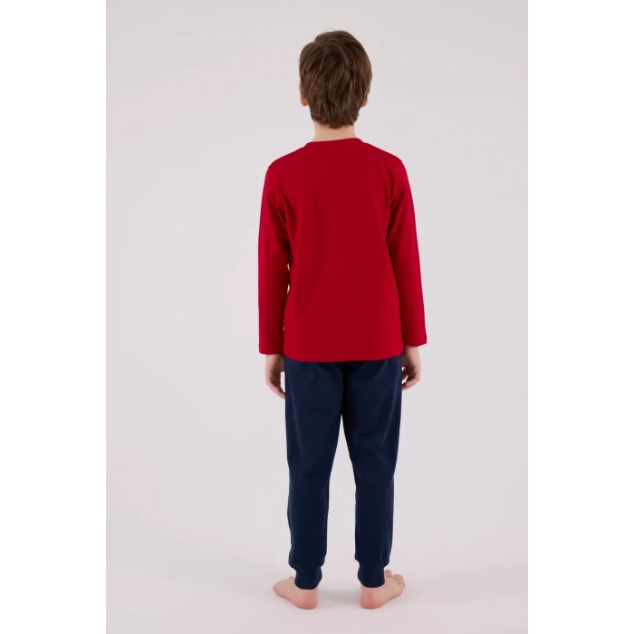 U.s. Polo Assn Uzun Kol Pijama Takım Us2233-4 Kırmızı