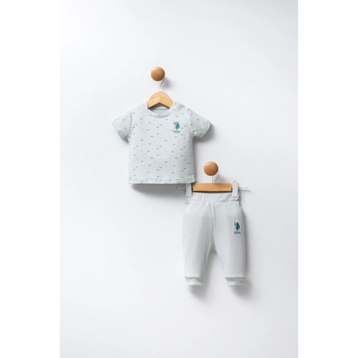 U.s Polo Bebek 2li Takım Usb2311 Su Yeşili