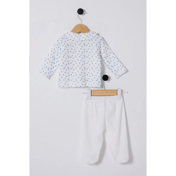 U.s Polo Bebek 2li Takım Usb2433 Beyaz-mavi