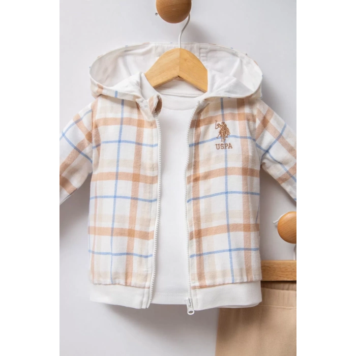 U.s Polo Bebek 3lü Takım Usb2382 Beyaz