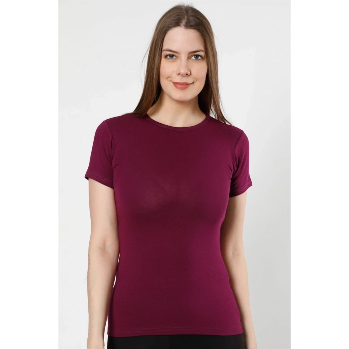 venüsshopping- Bayan Kısa Kol Body Mor