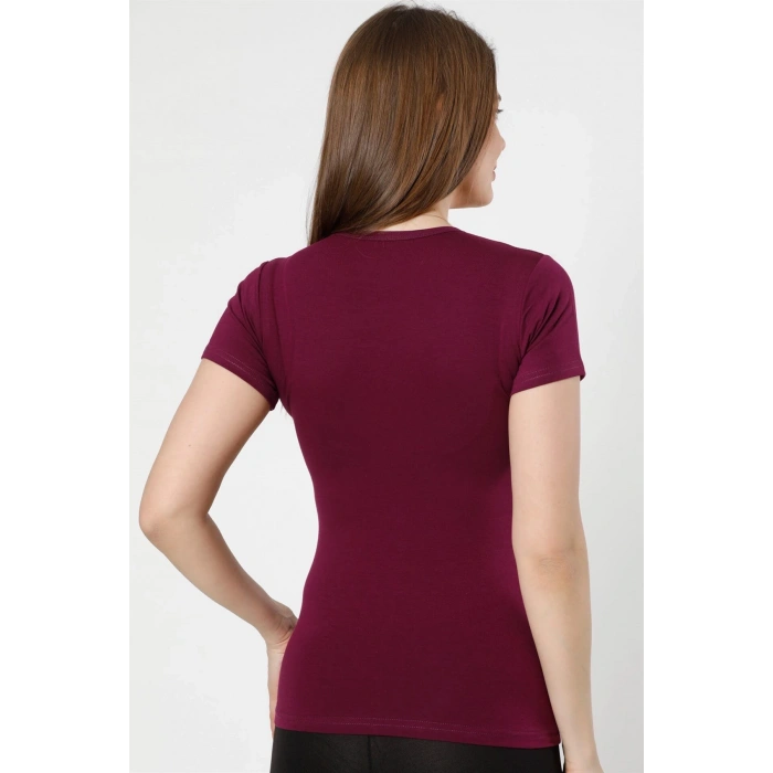 venüsshopping- Bayan Kısa Kol Body Mor