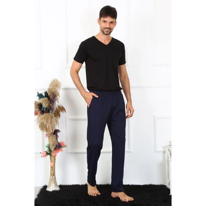 venüsshopping- Erkek Pamuk Lacivert Tek Alt Pijama