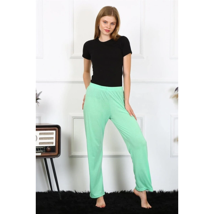 venüsshopping- Kadın Pamuklu Tek Alt Pijama Fıstık Yeşili