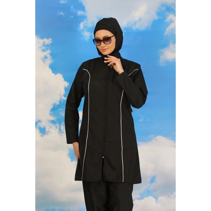 venüsshopping- Kadın Tam Tesettür Siyah Mayo