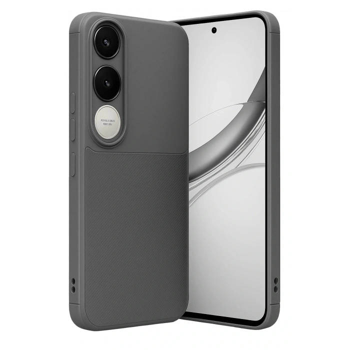 Vivo V50 Lite 4G Auto Focus Karbon Kapak - Gri