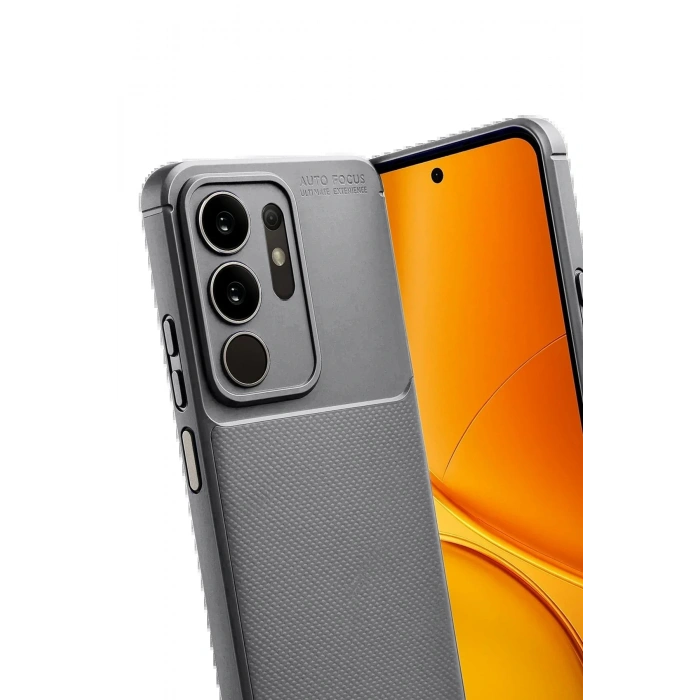 Vivo Y29 4G Auto Focus Karbon Kapak - Gri