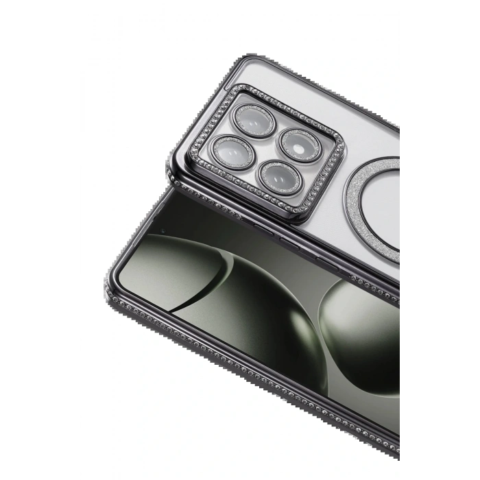 Xiaomi Mi 14T Pro Joke Simli Magneticsafe Kılıf - Siyah