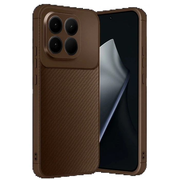 Xiaomi Mi 15T Auto Focus Karbon Kapak - Kahverengi