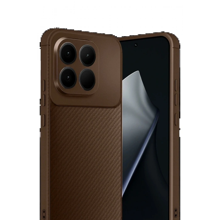 Xiaomi Mi 15T Auto Focus Karbon Kapak - Kahverengi