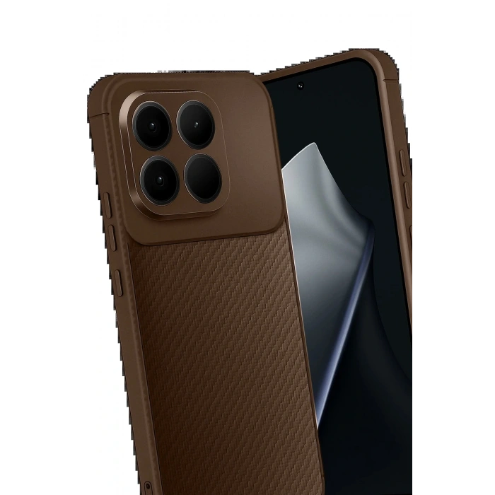 Xiaomi Mi 15T Auto Focus Karbon Kapak - Kahverengi