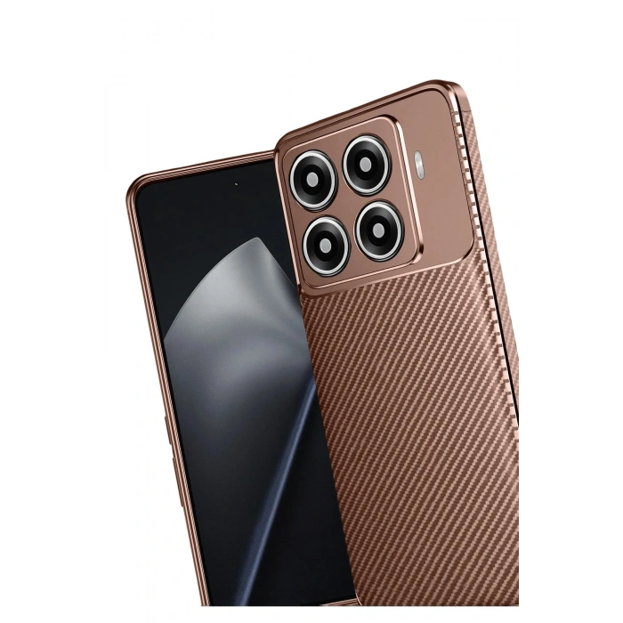 Xiaomi Mi 15T Pro Auto Focus Karbon Kapak - Kahverengi