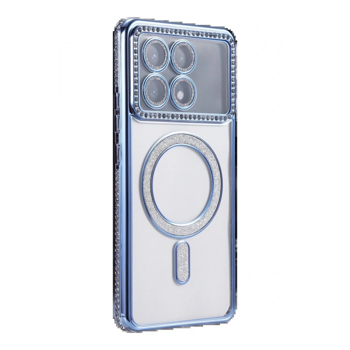 Xiaomi Poco X6 Pro Joke Simli Magneticsafe Kılıf - Mavi