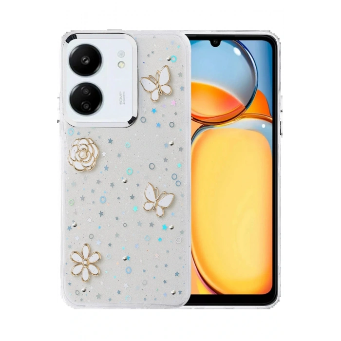 Xiaomi Redmi 13C Fiyonk Desenli Kapak - Desen 2