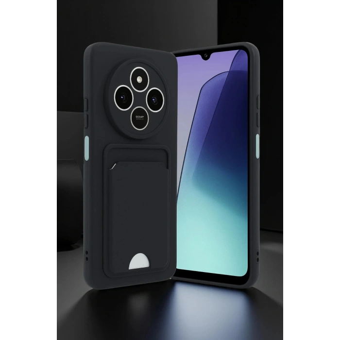 Xiaomi Redmi 14C Kelvin Kartvizitli Silikon - Koyu Yeşil