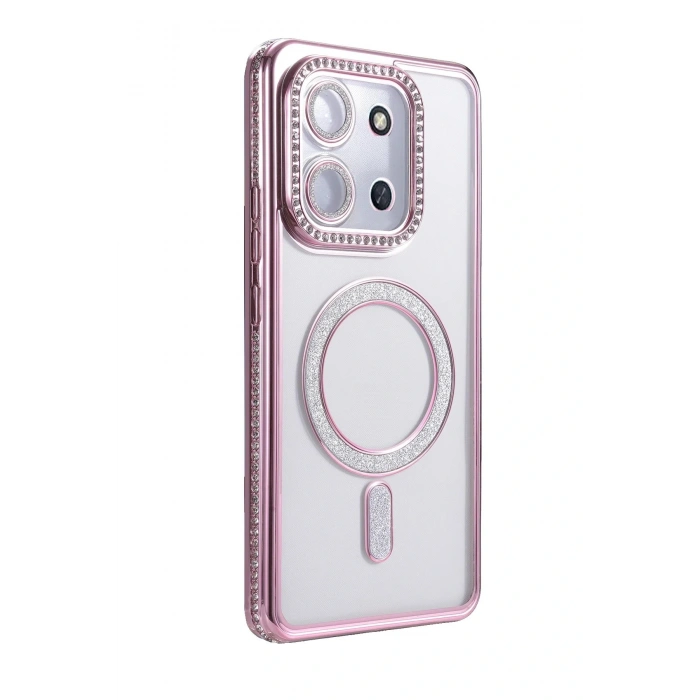 Xiaomi Redmi 15C 4G Joke Simli Magneticsafe Kılıf - Pembe