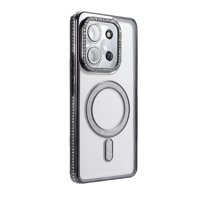 Xiaomi Redmi 15C 4G Joke Simli Magneticsafe Kılıf - Siyah